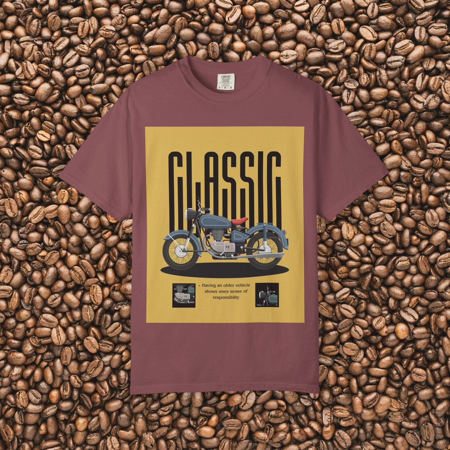 Classic Motorcycle Graphic T-Shirt - Vintage Style Tee, Unisex Gift, Biker Apparel, Casual Wear, Retro Fashion