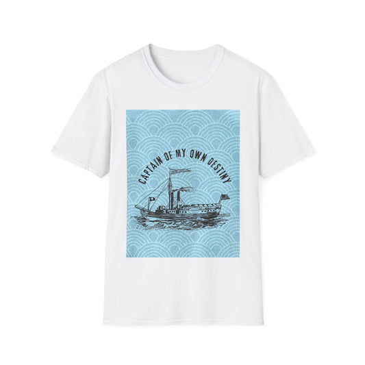 Captain of My Own Destiny T-Shirt | Inspirational, Nautical Tees, Gifts for Sailors, Motivational Apparel, Beachwear