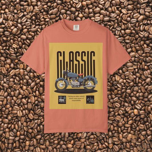 Classic Motorcycle Graphic T-Shirt - Vintage Style Tee, Unisex Gift, Biker Apparel, Casual Wear, Retro Fashion