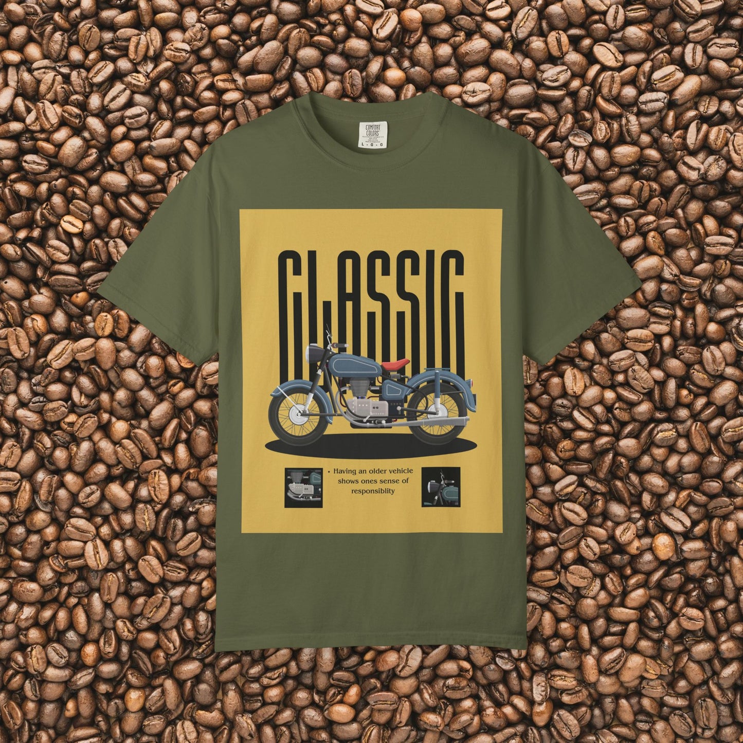 Classic Motorcycle Graphic T-Shirt - Vintage Style Tee, Unisex Gift, Biker Apparel, Casual Wear, Retro Fashion