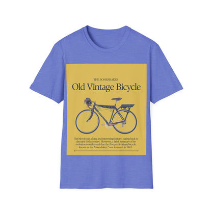 Vintage Bicycle Graphic Tee | Unisex Softstyle T-Shirt, Casual Wear, Cycling Gift, Retro Bike Lover, Everyday Comfort