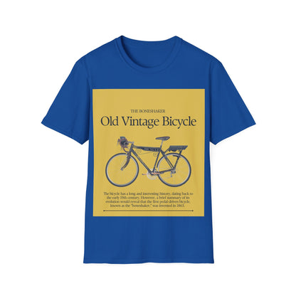 Vintage Bicycle Graphic Tee | Unisex Softstyle T-Shirt, Casual Wear, Cycling Gift, Retro Bike Lover, Everyday Comfort