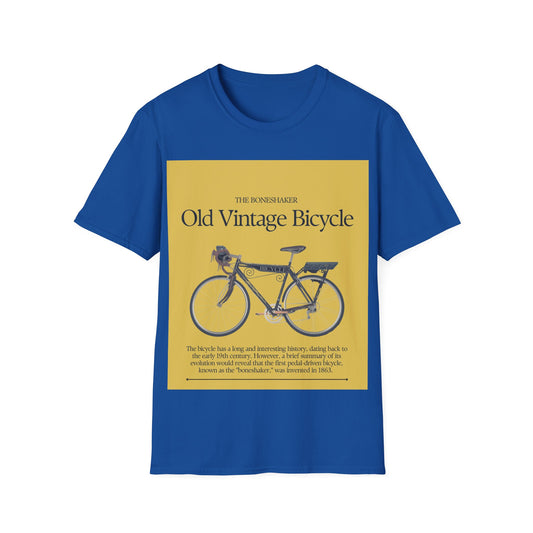 Vintage Bicycle Graphic Tee | Unisex Softstyle T-Shirt, Casual Wear, Cycling Gift, Retro Bike Lover, Everyday Comfort