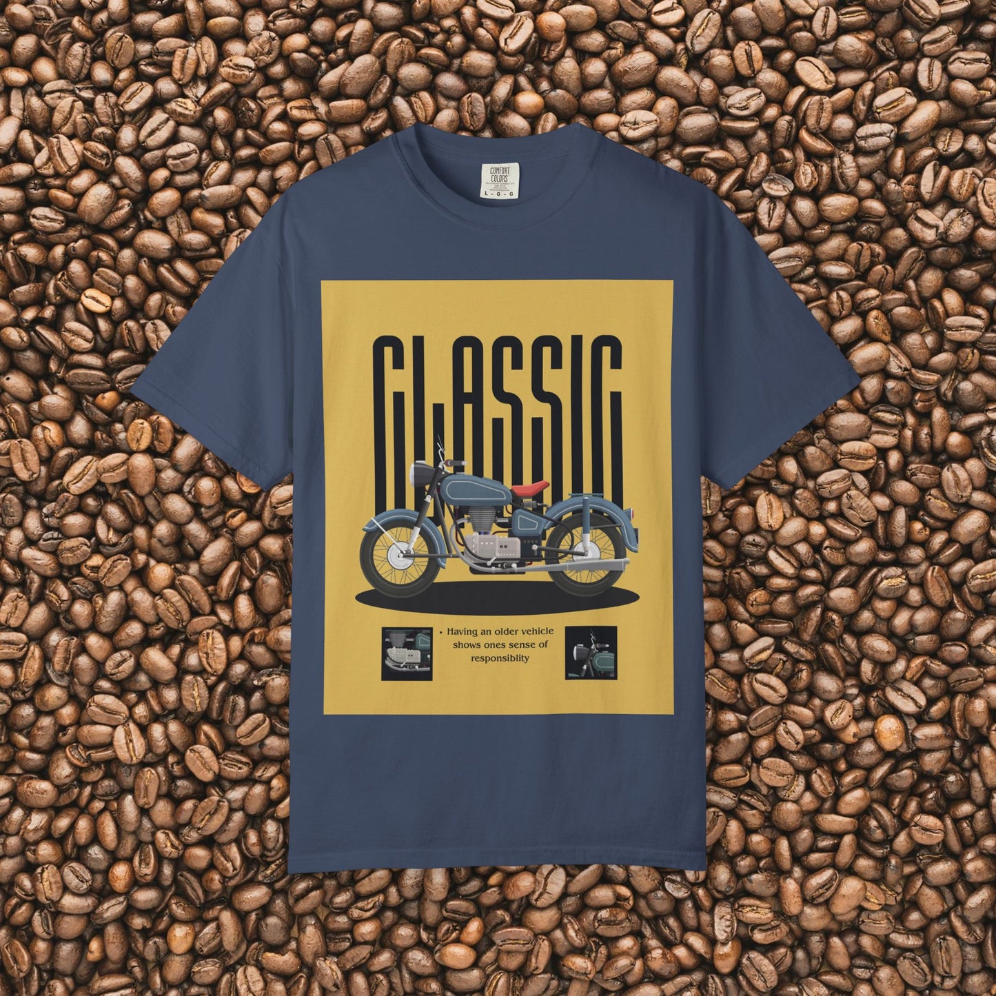 Classic Motorcycle Graphic T-Shirt - Vintage Style Tee, Unisex Gift, Biker Apparel, Casual Wear, Retro Fashion