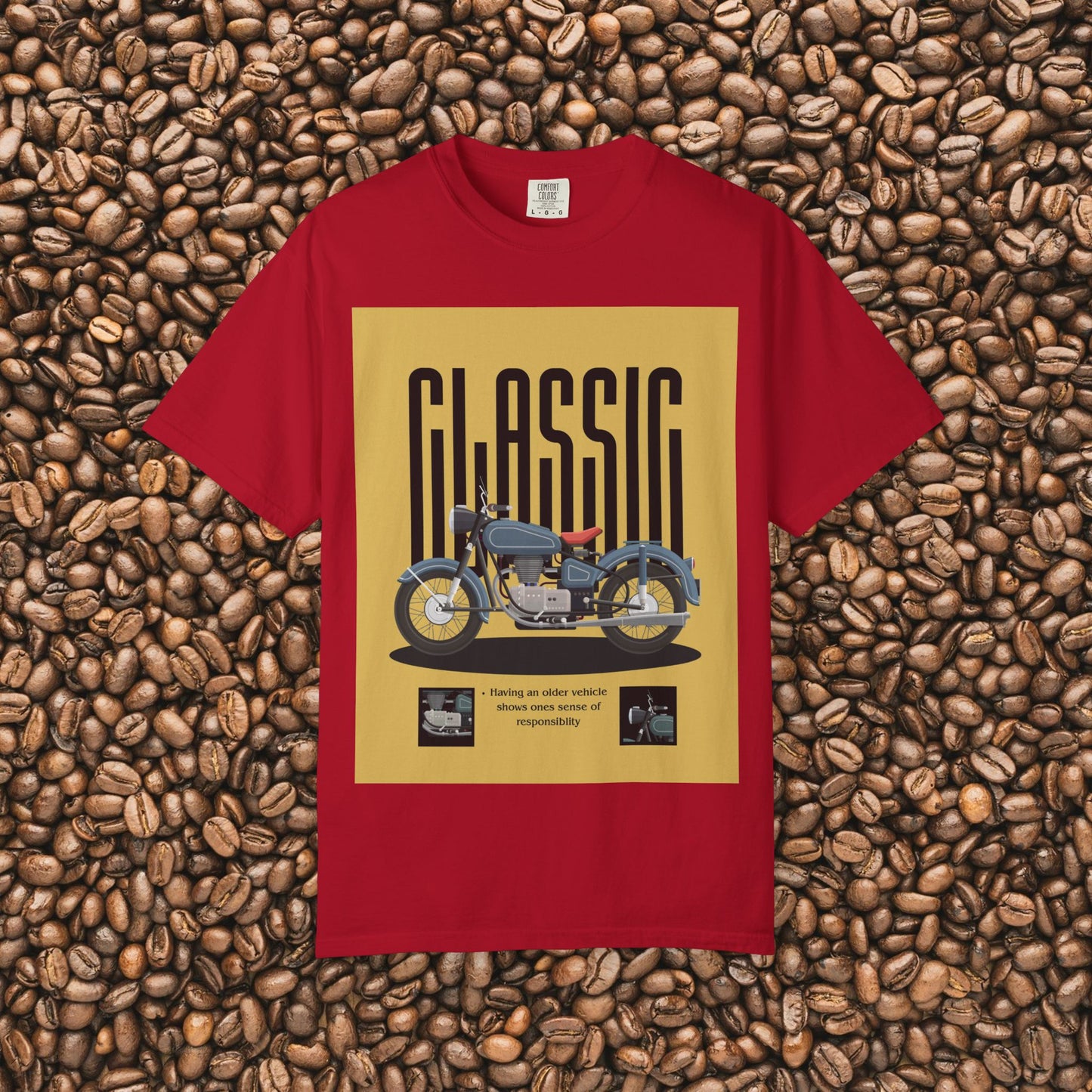Classic Motorcycle Graphic T-Shirt - Vintage Style Tee, Unisex Gift, Biker Apparel, Casual Wear, Retro Fashion