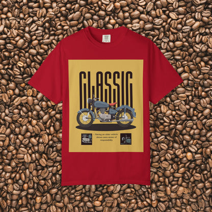 Classic Motorcycle Graphic T-Shirt - Vintage Style Tee, Unisex Gift, Biker Apparel, Casual Wear, Retro Fashion