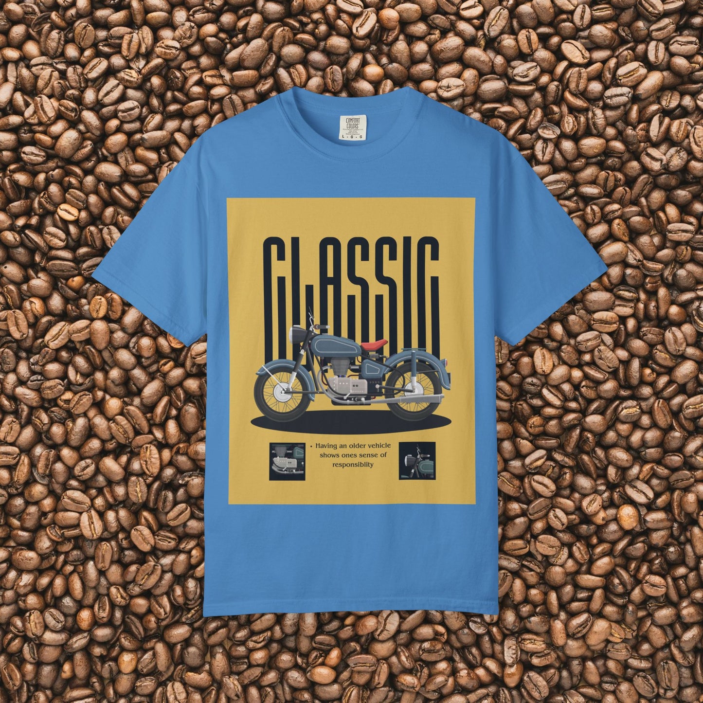 Classic Motorcycle Graphic T-Shirt - Vintage Style Tee, Unisex Gift, Biker Apparel, Casual Wear, Retro Fashion