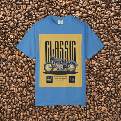 Classic Motorcycle Graphic T-Shirt - Vintage Style Tee, Unisex Gift, Biker Apparel, Casual Wear, Retro Fashion
