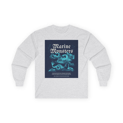 Long Sleeve Tee - Epic Sea Monster in the Depths of the Ocean