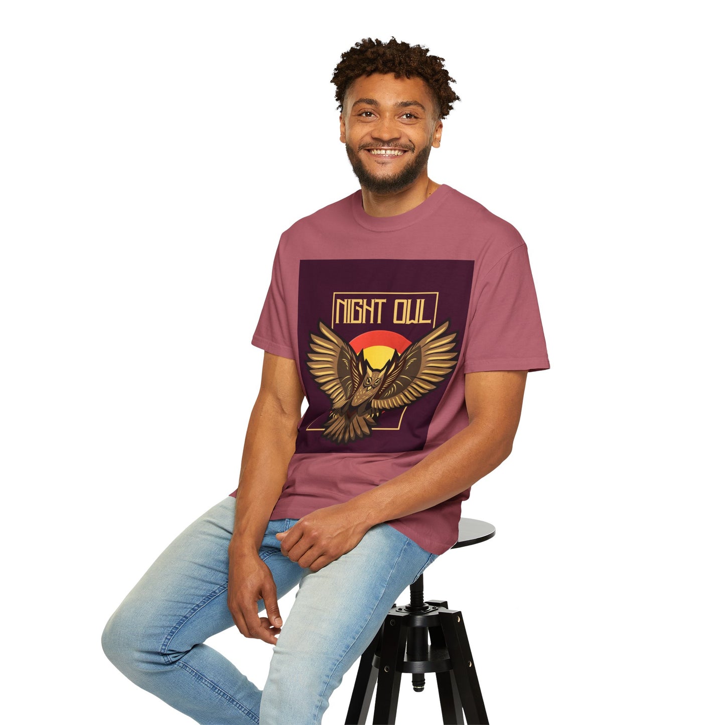 Night Owl Unisex Garment-Dyed T-Shirt | Vintage Graphic Tee for Night Owls, Gift for Bird Lovers, Casual Wear, Nature Enthusiast [...]