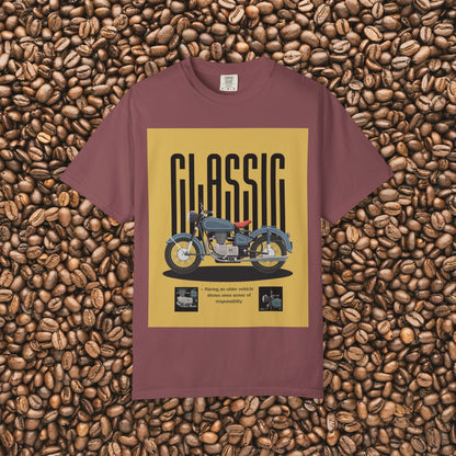 Classic Motorcycle Graphic T-Shirt - Vintage Style Tee, Unisex Gift, Biker Apparel, Casual Wear, Retro Fashion