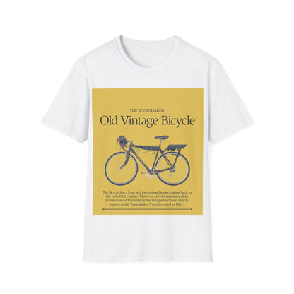 Vintage Bicycle Graphic Tee | Unisex Softstyle T-Shirt, Casual Wear, Cycling Gift, Retro Bike Lover, Everyday Comfort