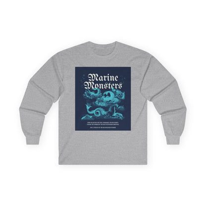 Long Sleeve Tee - Epic Sea Monster in the Depths of the Ocean