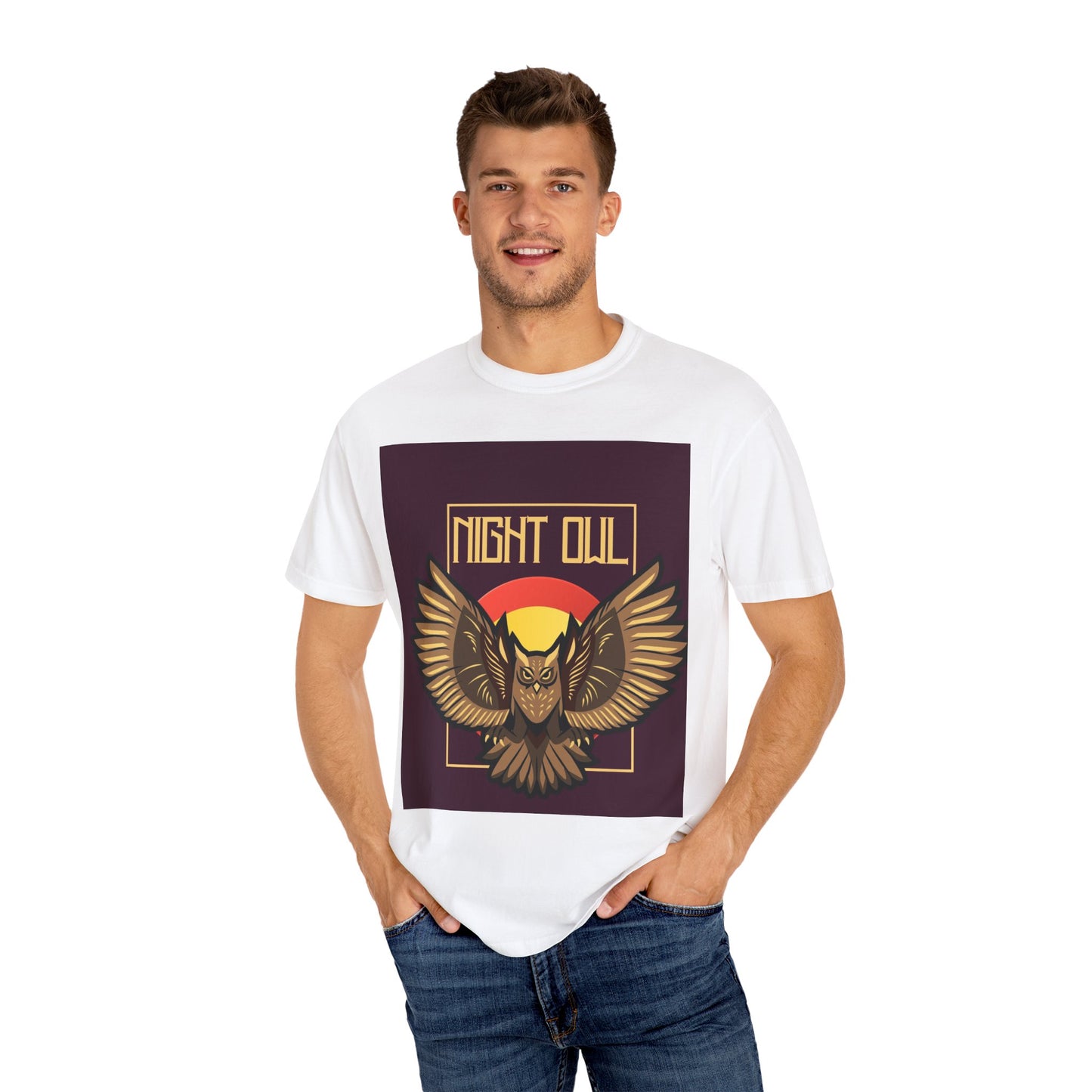 Night Owl Unisex Garment-Dyed T-Shirt | Vintage Graphic Tee for Night Owls, Gift for Bird Lovers, Casual Wear, Nature Enthusiast [...]