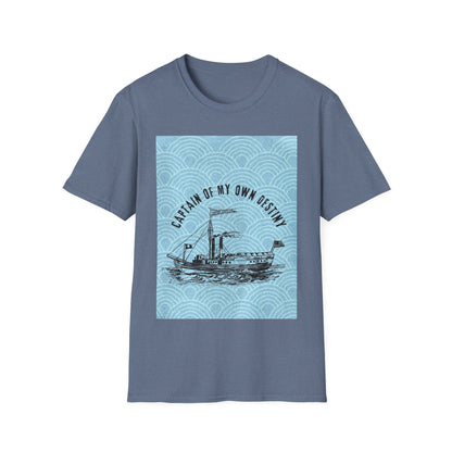 Captain of My Own Destiny T-Shirt | Inspirational, Nautical Tees, Gifts for Sailors, Motivational Apparel, Beachwear