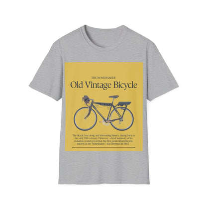Vintage Bicycle Graphic Tee | Unisex Softstyle T-Shirt, Casual Wear, Cycling Gift, Retro Bike Lover, Everyday Comfort