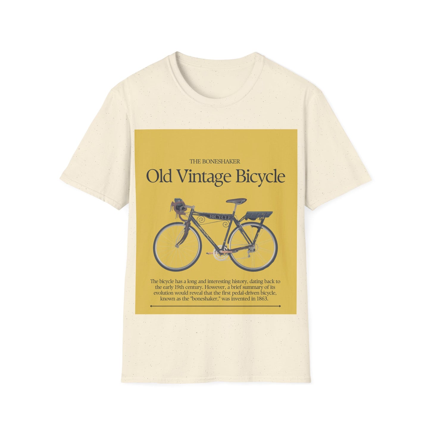 Vintage Bicycle Graphic Tee | Unisex Softstyle T-Shirt, Casual Wear, Cycling Gift, Retro Bike Lover, Everyday Comfort