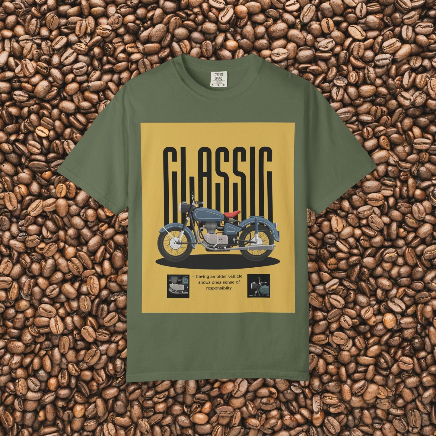 Classic Motorcycle Graphic T-Shirt - Vintage Style Tee, Unisex Gift, Biker Apparel, Casual Wear, Retro Fashion