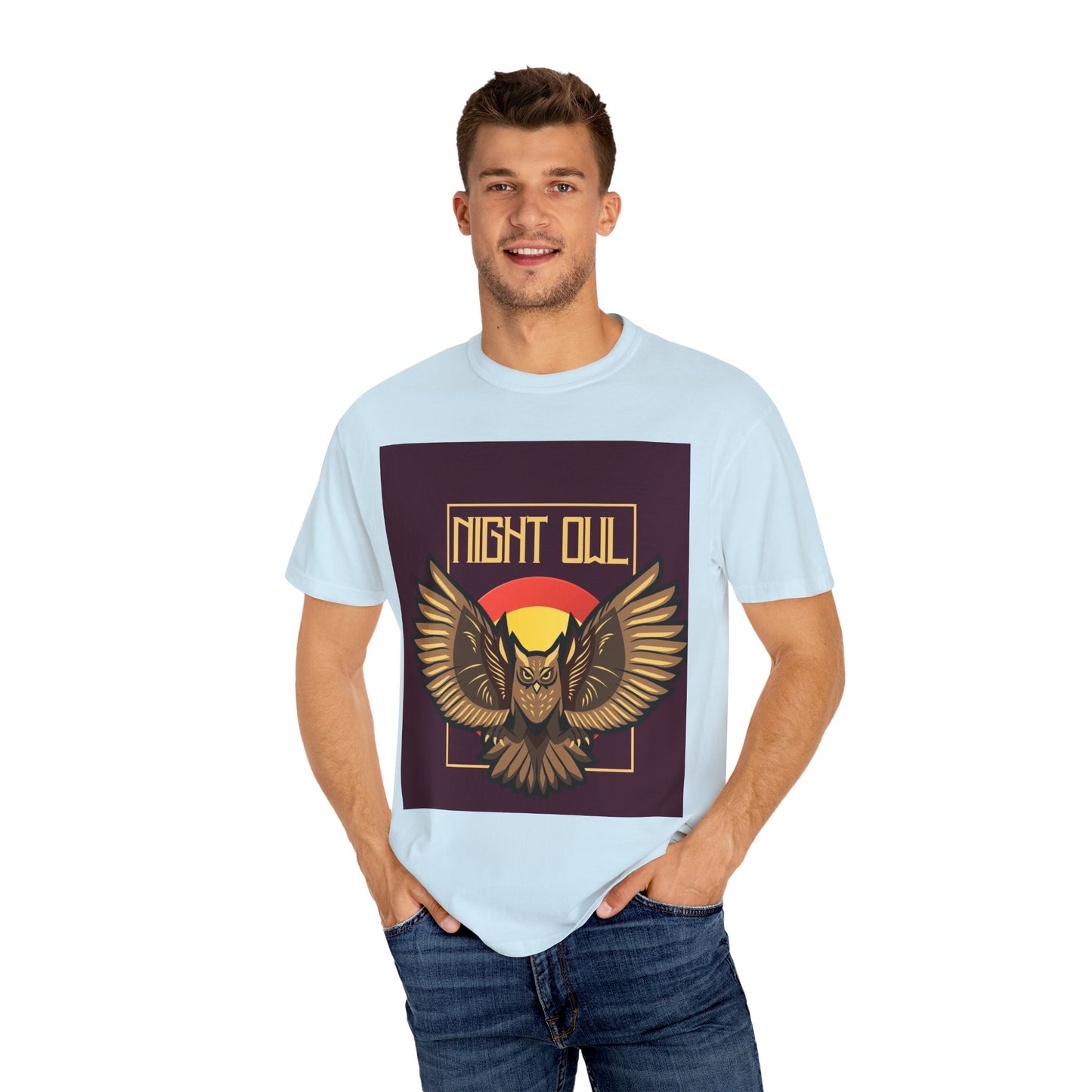 Night Owl Unisex Garment-Dyed T-Shirt | Vintage Graphic Tee for Night Owls, Gift for Bird Lovers, Casual Wear, Nature Enthusiast [...]