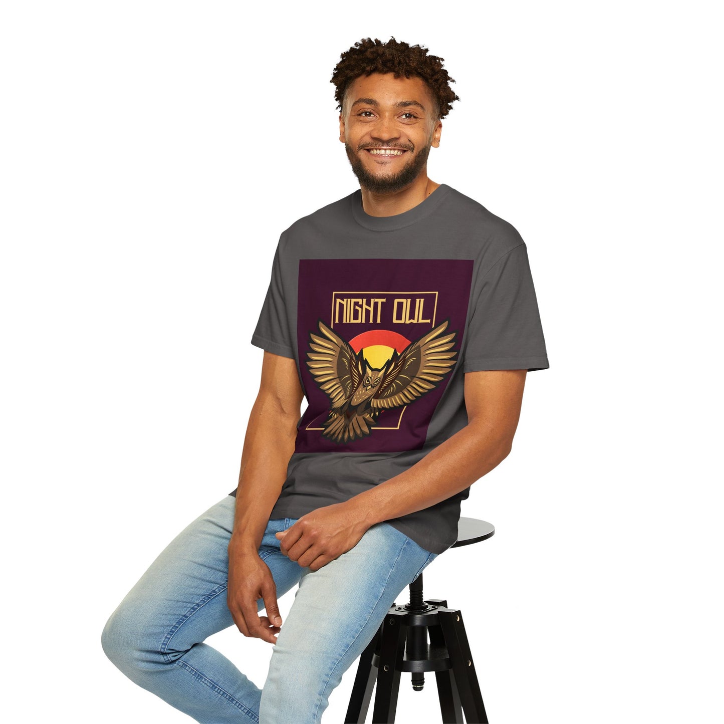 Night Owl Unisex Garment-Dyed T-Shirt | Vintage Graphic Tee for Night Owls, Gift for Bird Lovers, Casual Wear, Nature Enthusiast [...]