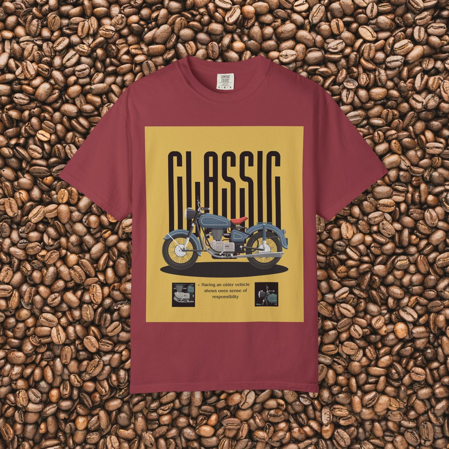 Classic Motorcycle Graphic T-Shirt - Vintage Style Tee, Unisex Gift, Biker Apparel, Casual Wear, Retro Fashion