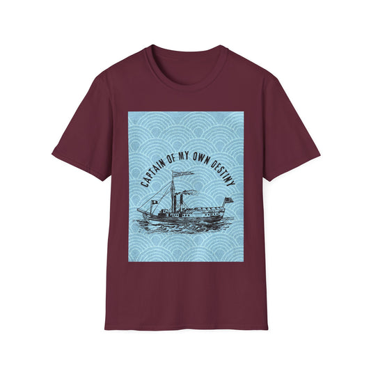 Captain of My Own Destiny T-Shirt | Inspirational, Nautical Tees, Gifts for Sailors, Motivational Apparel, Beachwear