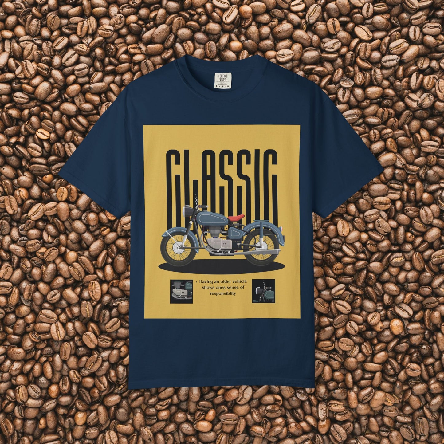 Classic Motorcycle Graphic T-Shirt - Vintage Style Tee, Unisex Gift, Biker Apparel, Casual Wear, Retro Fashion