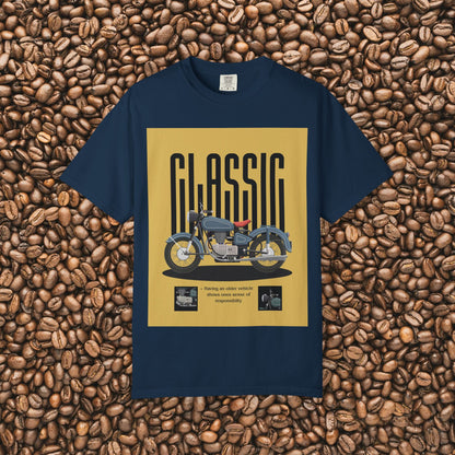 Classic Motorcycle Graphic T-Shirt - Vintage Style Tee, Unisex Gift, Biker Apparel, Casual Wear, Retro Fashion