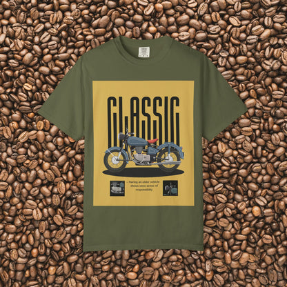 Classic Motorcycle Graphic T-Shirt - Vintage Style Tee, Unisex Gift, Biker Apparel, Casual Wear, Retro Fashion
