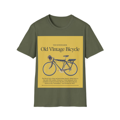 Vintage Bicycle Graphic Tee | Unisex Softstyle T-Shirt, Casual Wear, Cycling Gift, Retro Bike Lover, Everyday Comfort