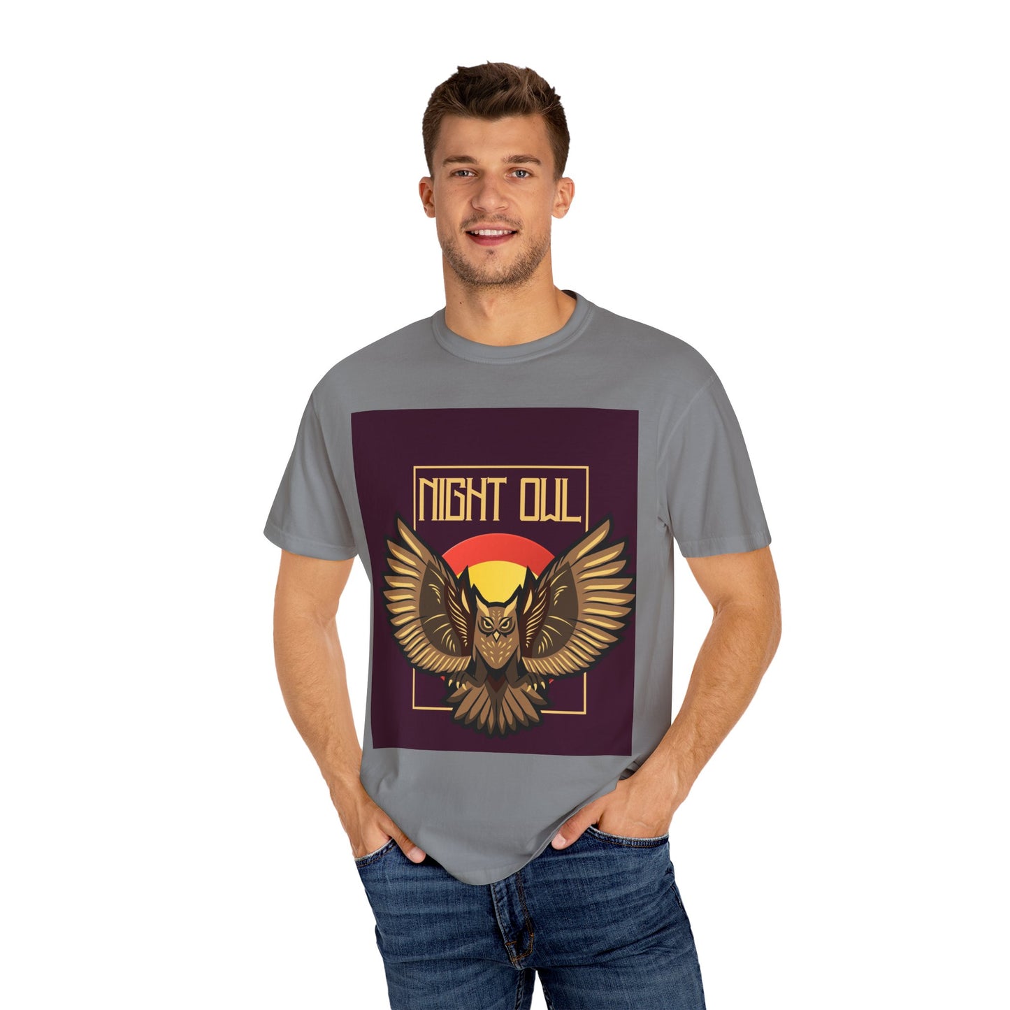 Night Owl Unisex Garment-Dyed T-Shirt | Vintage Graphic Tee for Night Owls, Gift for Bird Lovers, Casual Wear, Nature Enthusiast [...]