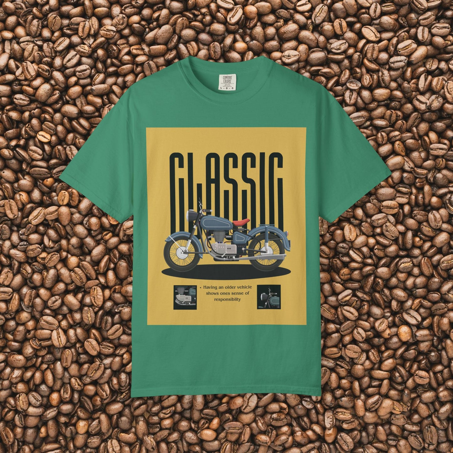 Classic Motorcycle Graphic T-Shirt - Vintage Style Tee, Unisex Gift, Biker Apparel, Casual Wear, Retro Fashion